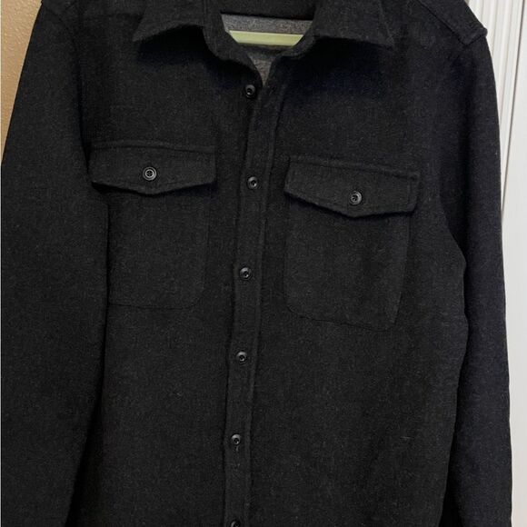 Taylor Stitch Maritime Wool Blend Dark Gray Substantial Shirt Jacket Size 44(XL) - Picture 12 of 16